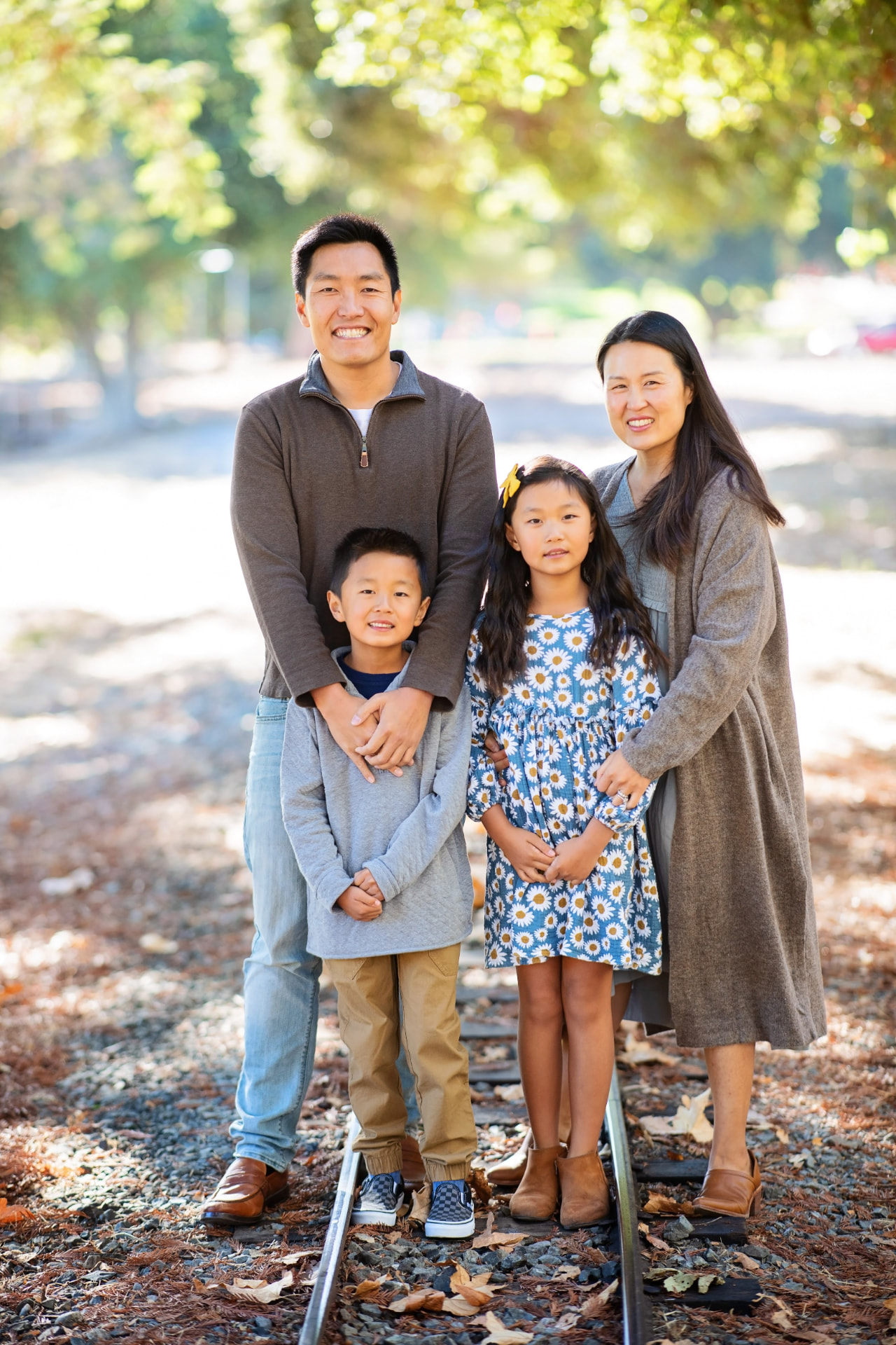 Charles Hsieh with his family